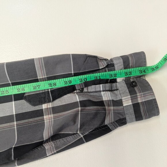 Cremieux Collection Size Large Plaid Button Down Gray/Black - Picture 16 of 16